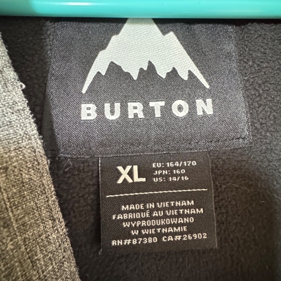 BURTON Covert YOUTH XL Snowboard/ski JACKET - Black/Heathered Grey - EUC! - Picture 3 of 6